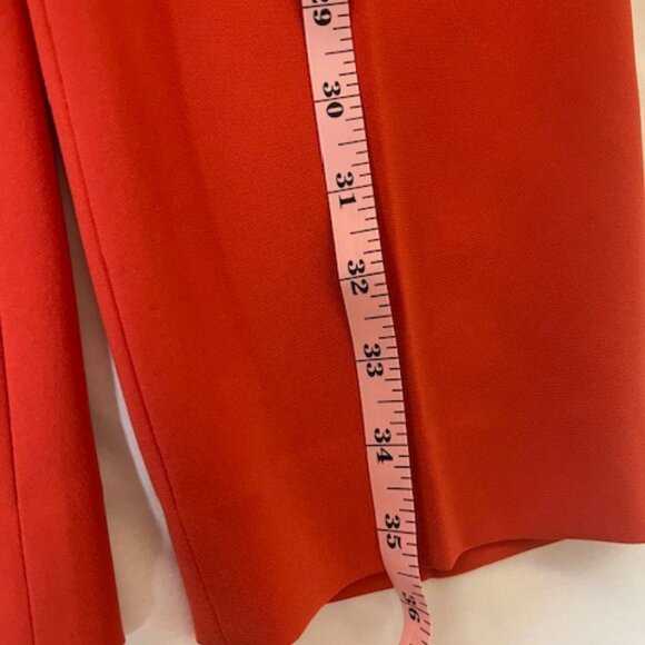 Theory Treeca Pull-on Pant - Stretch Admiral Crepe - Poppy Red/Orange - Sz 6 NWT - Picture 10 of 11